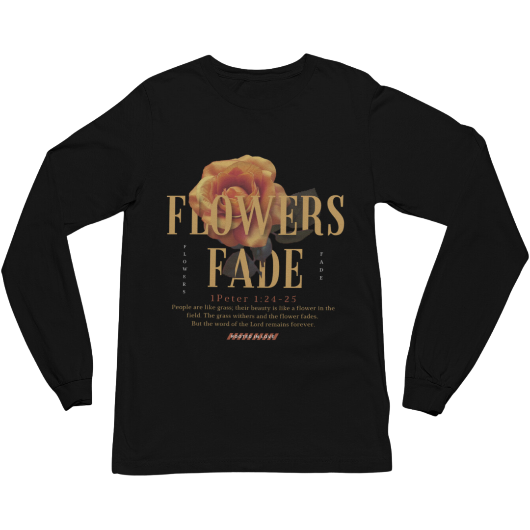 Flowers Fade Long Sleeve Tee