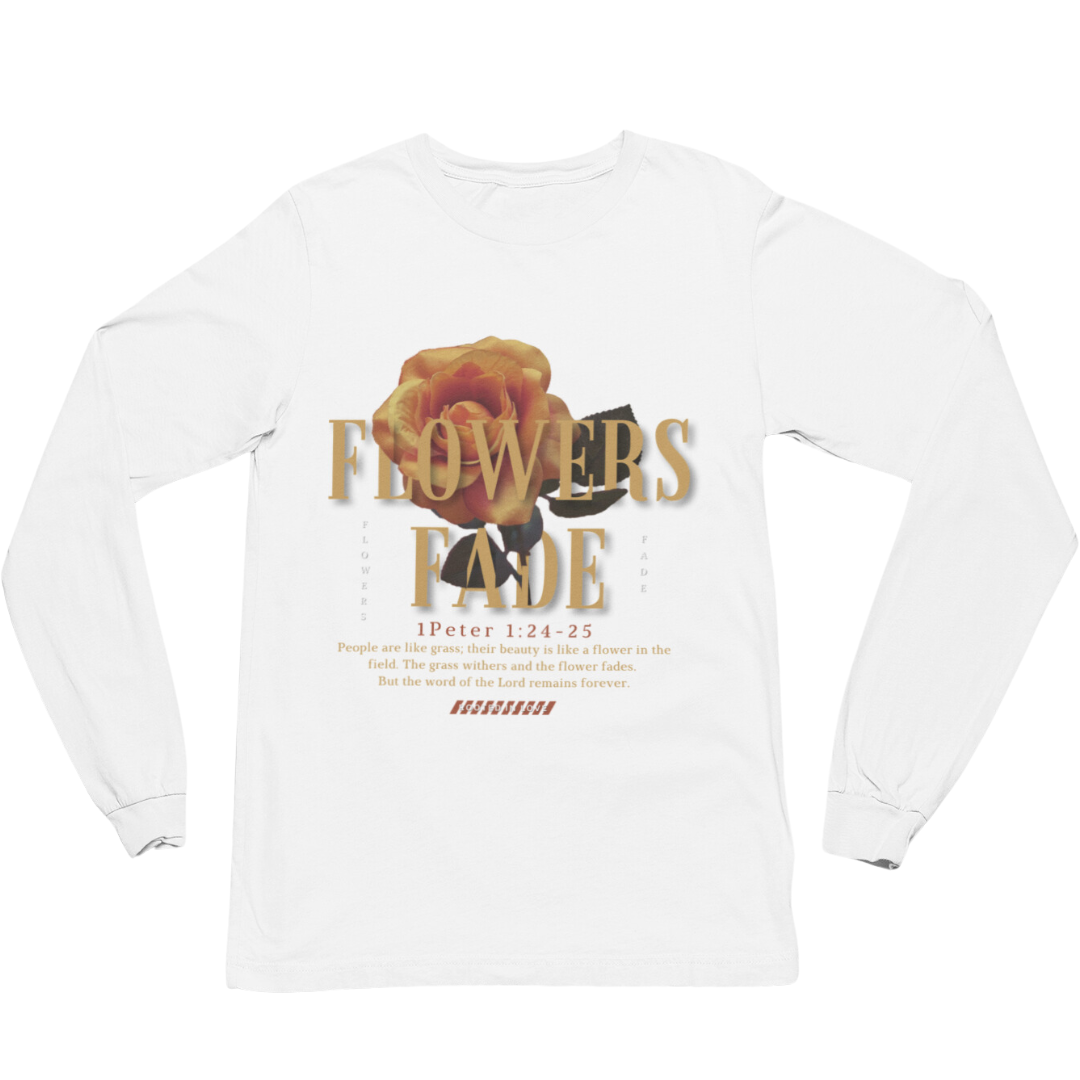 Flowers Fade Long Sleeve Tee